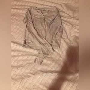 Aerie white button shirt